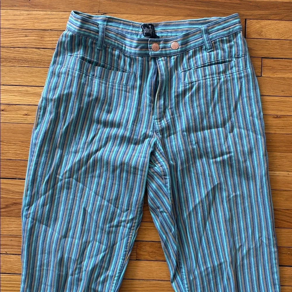 Vintage Levi’s silvertab 90s blue striped jeans - Picture 3 of 6